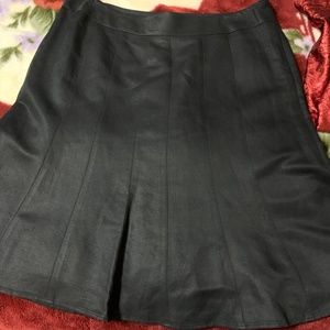 Ann Taylor Loft  Black Lined Skirt